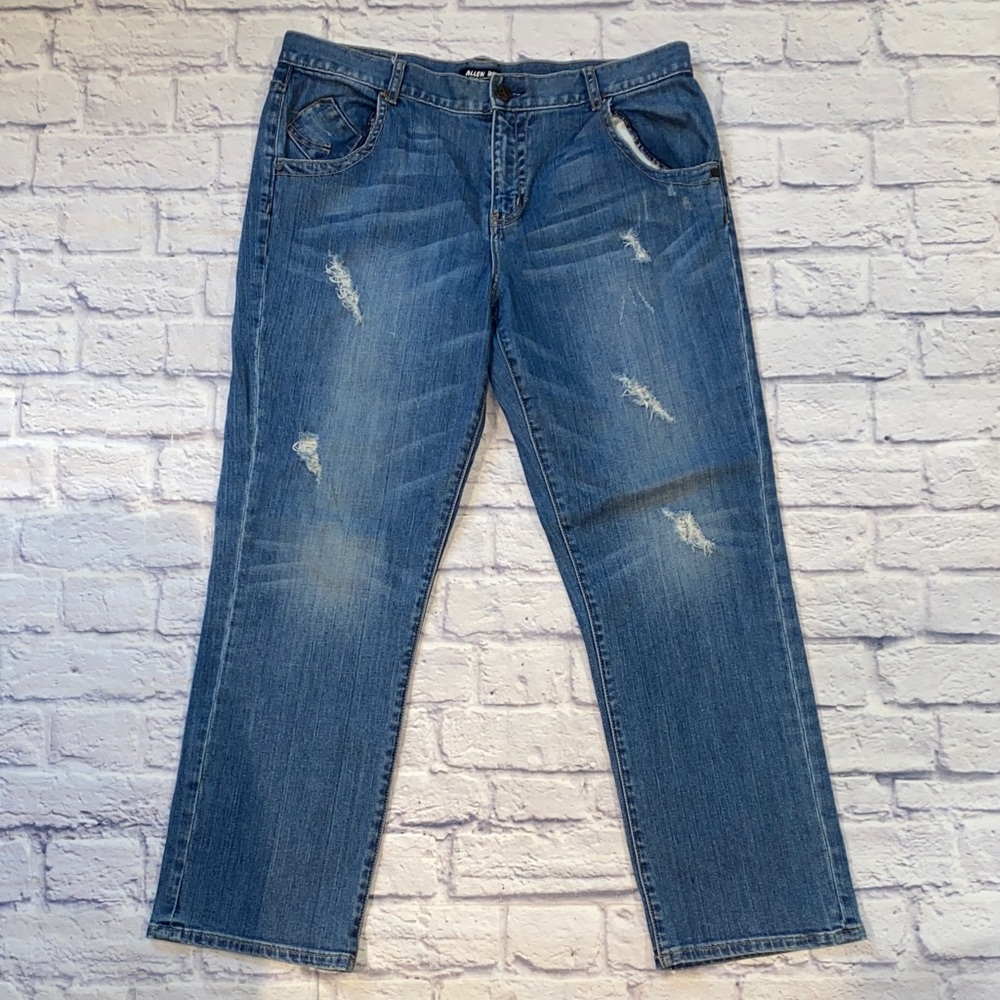 Allen B by Allen Schwartz Distressed Jeans